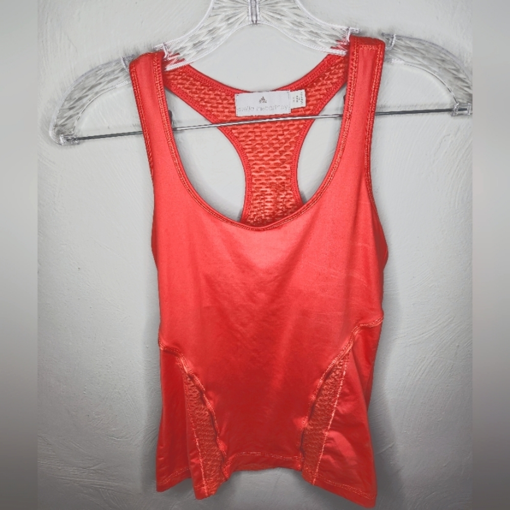 Adidas x Stella McCartney~ Mesh coral racerback tank top, Sz XS (34)